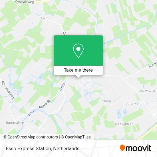 Esso Express Station map