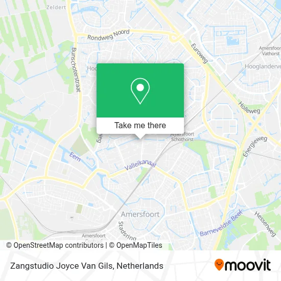 Zangstudio Joyce Van Gils map