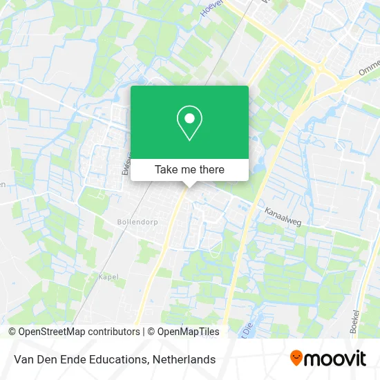 Van Den Ende Educations map