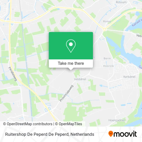 Ruitershop De Peperd De Peperd Karte