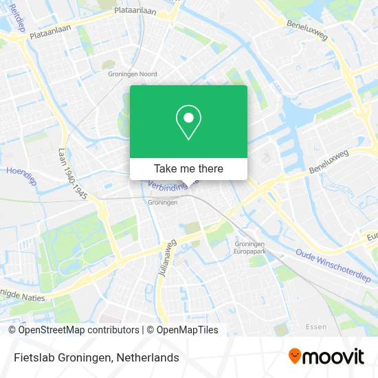 Fietslab Groningen map