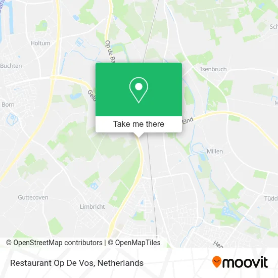 Restaurant Op De Vos map