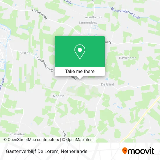 Gastenverblijf De Lorem map