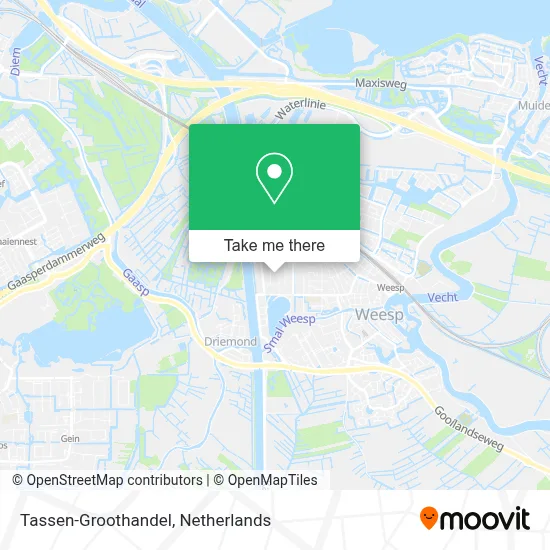 Tassen-Groothandel map