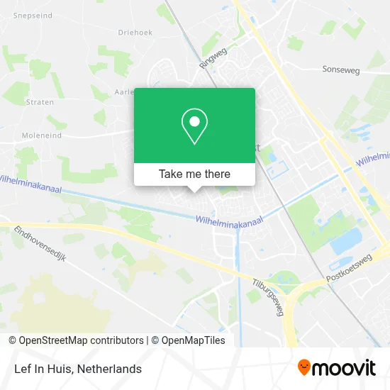 Lef In Huis map