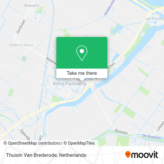 Thuisin Van Brederode map