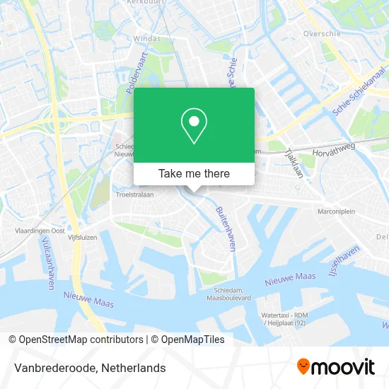 Vanbrederoode map