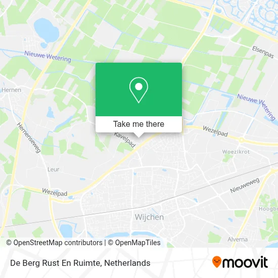 De Berg Rust En Ruimte map