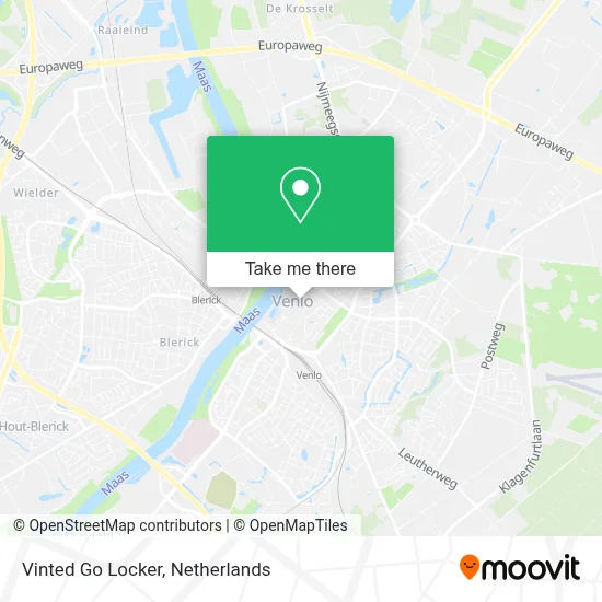 Vinted Go Locker map