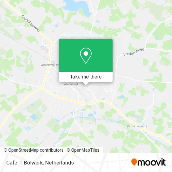 Cafe 'T Bolwerk map