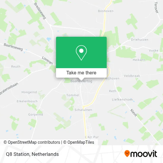 Q8 Station map