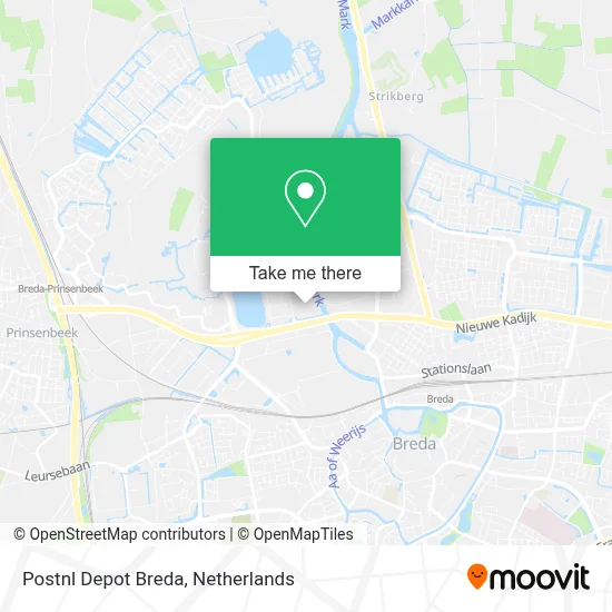 Postnl Depot Breda map