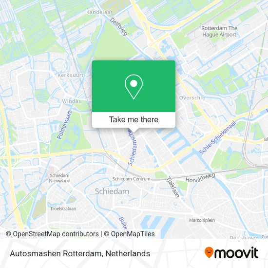 Autosmashen Rotterdam map