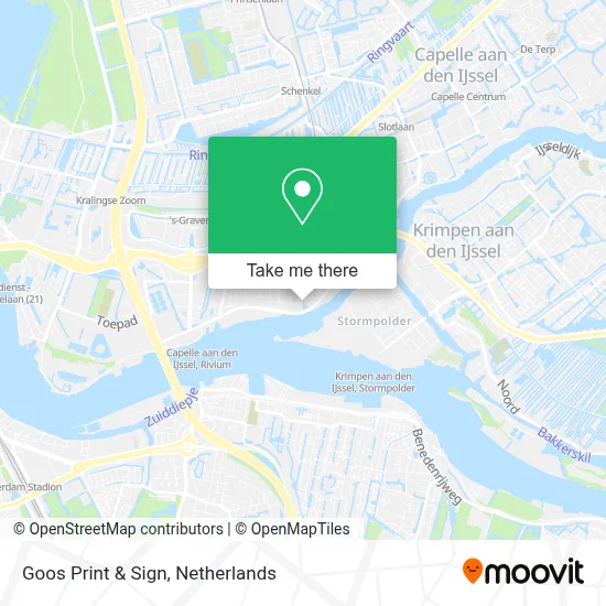 Goos Print & Sign map