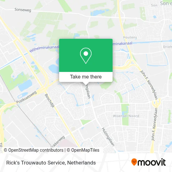 Rick's Trouwauto Service map