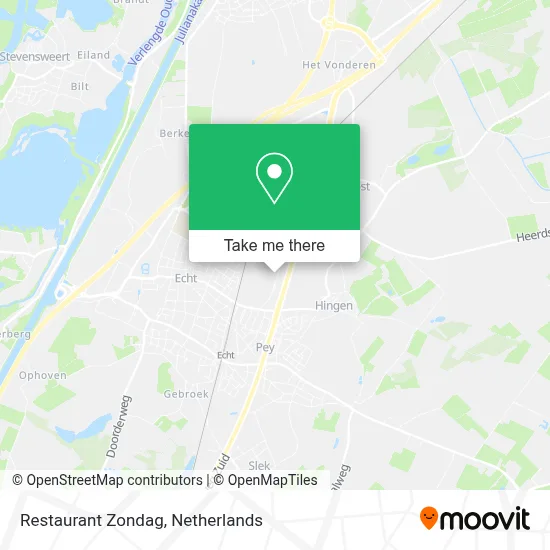 Restaurant Zondag map