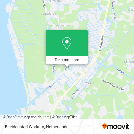 Beeldenstad Workum map
