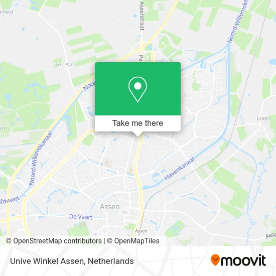 Unive Winkel Assen map