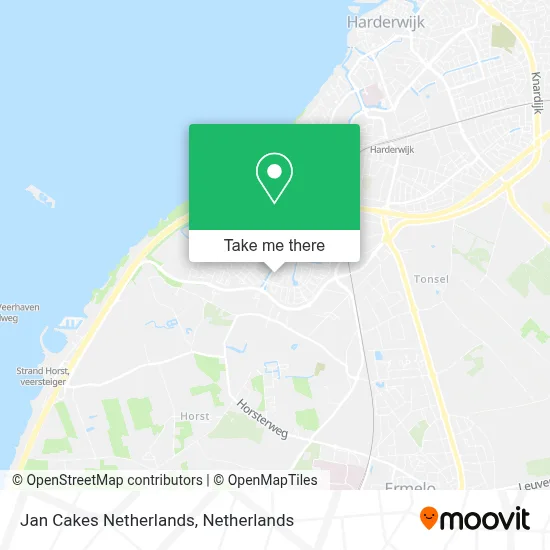 Jan Cakes Netherlands map