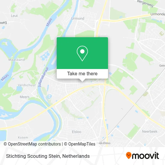 Stichting Scouting Stein map