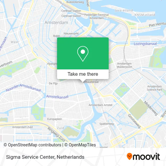 Sigma Service Center map