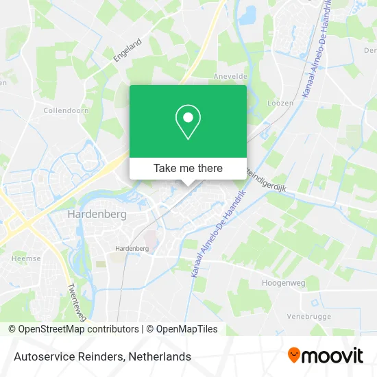 Autoservice Reinders map