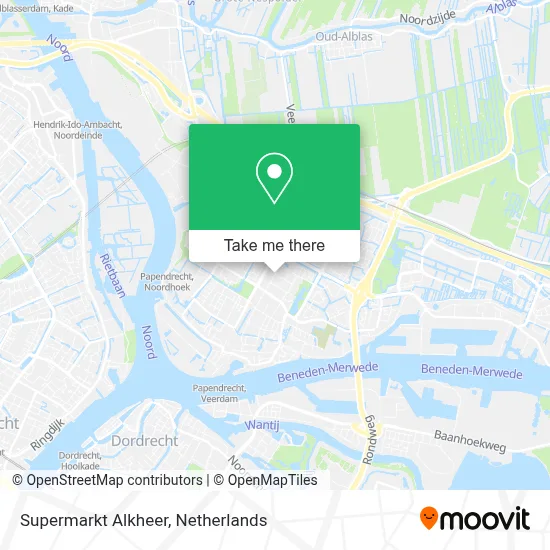 Supermarkt Alkheer map