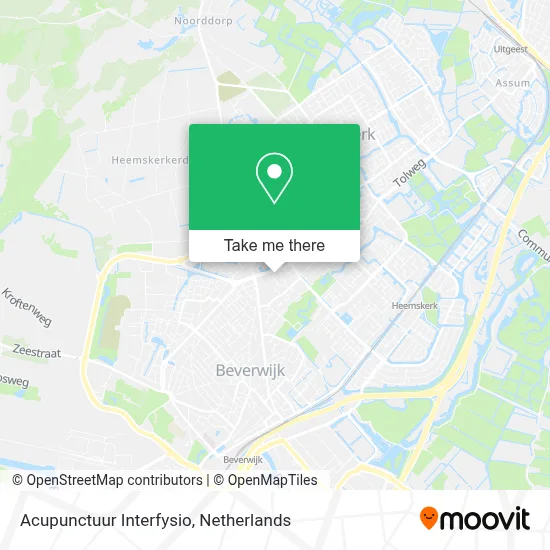 Acupunctuur Interfysio map