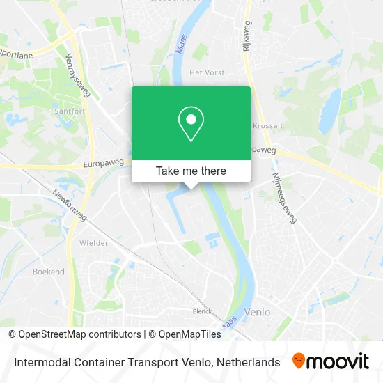 Intermodal Container Transport Venlo map