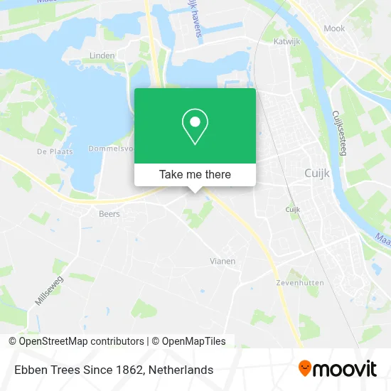 Ebben Trees Since 1862 map