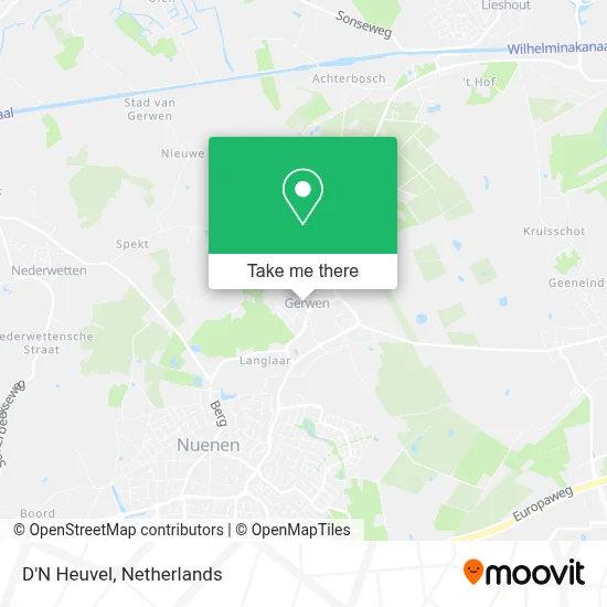 D'N Heuvel Karte