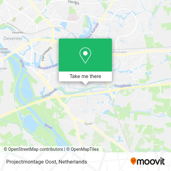 Projectmontage Oost map