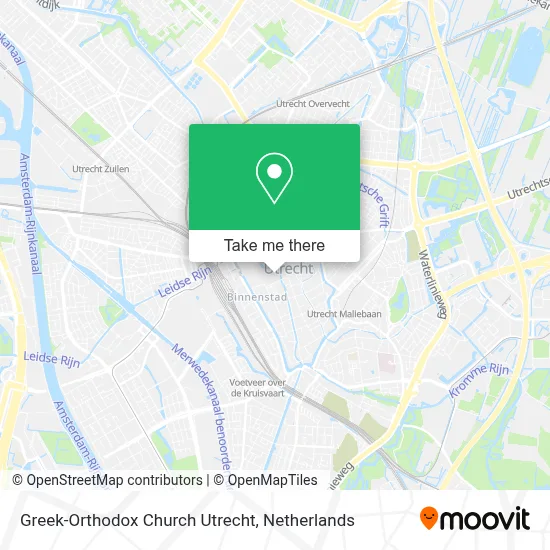 Greek-Orthodox Church Utrecht map