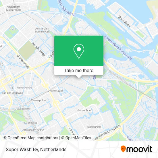 Super Wash Bv map