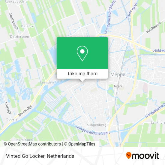 Vinted Go Locker map