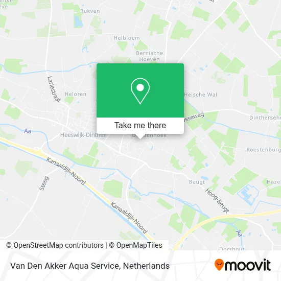 Van Den Akker Aqua Service map