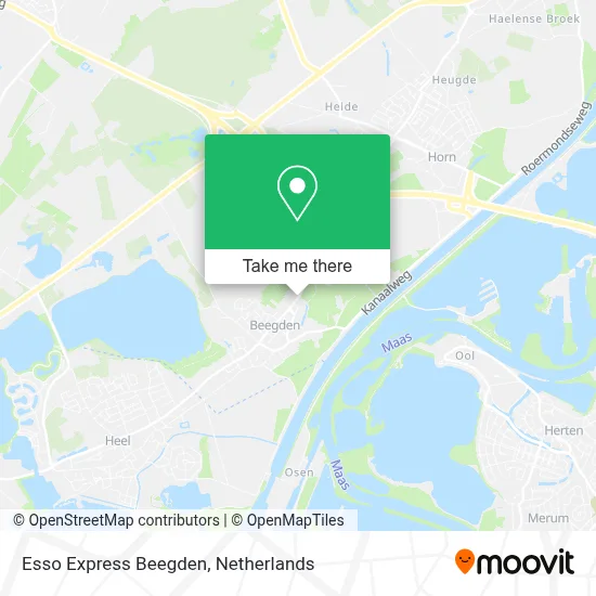 Esso Express Beegden map