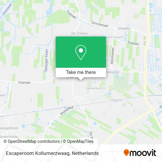 Escaperoom Kollumerzwaag map