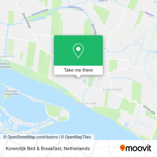 Korendijk Bed & Breakfast map