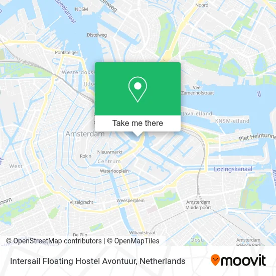 Intersail Floating Hostel Avontuur map