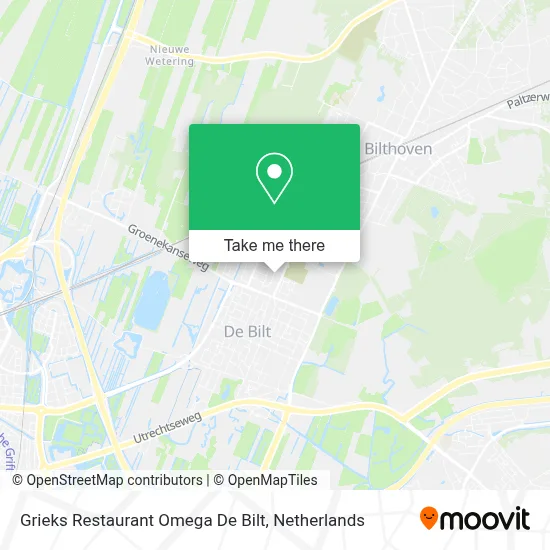 Grieks Restaurant Omega De Bilt map