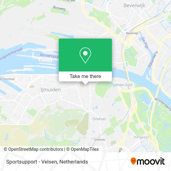 Sportsupport - Velsen map