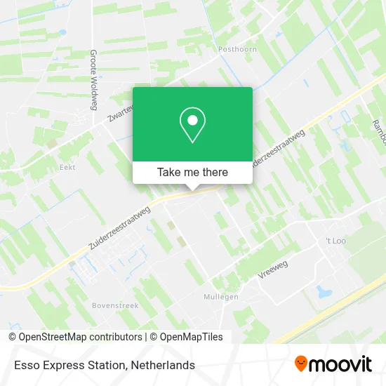 Esso Express Station map