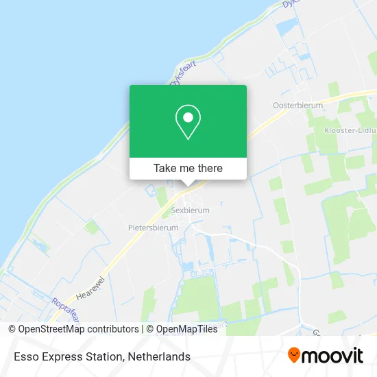 Esso Express Station map