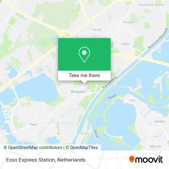 Esso Express Station map