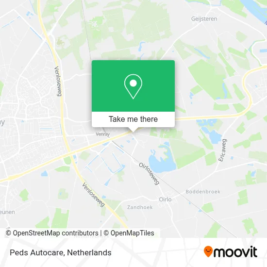 Peds Autocare map