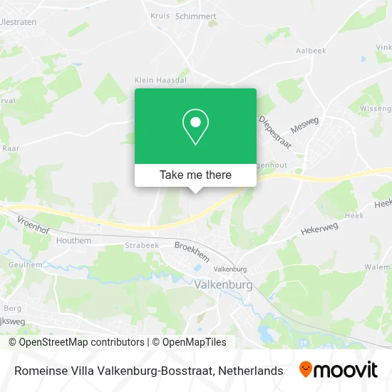 Romeinse Villa Valkenburg-Bosstraat map