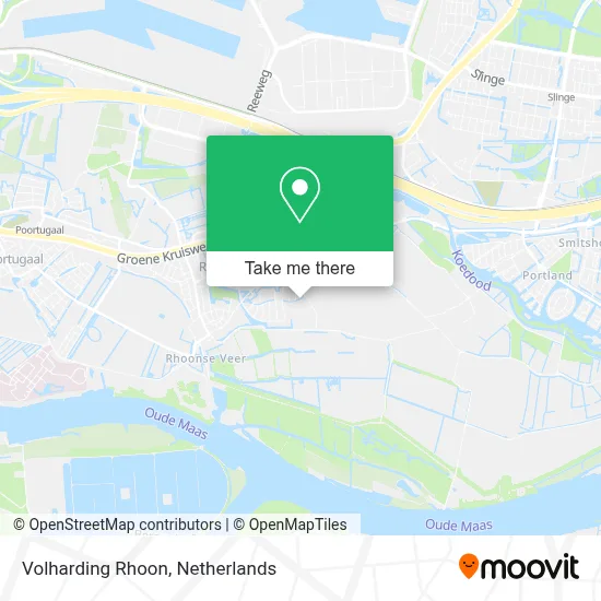 Volharding Rhoon map