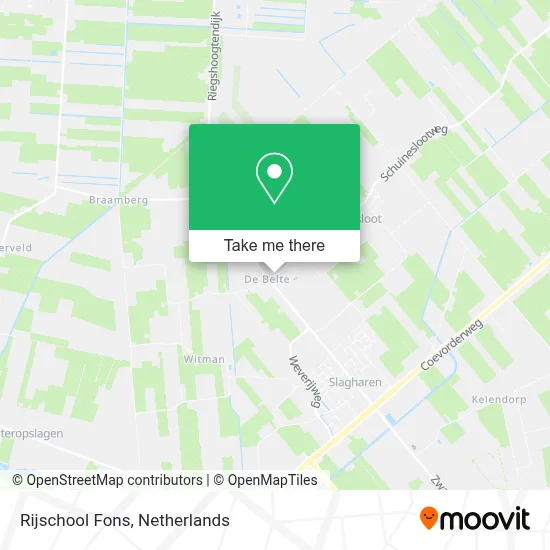 Rijschool Fons map