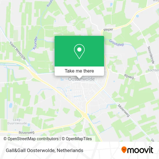 Gall&Gall Oosterwolde map